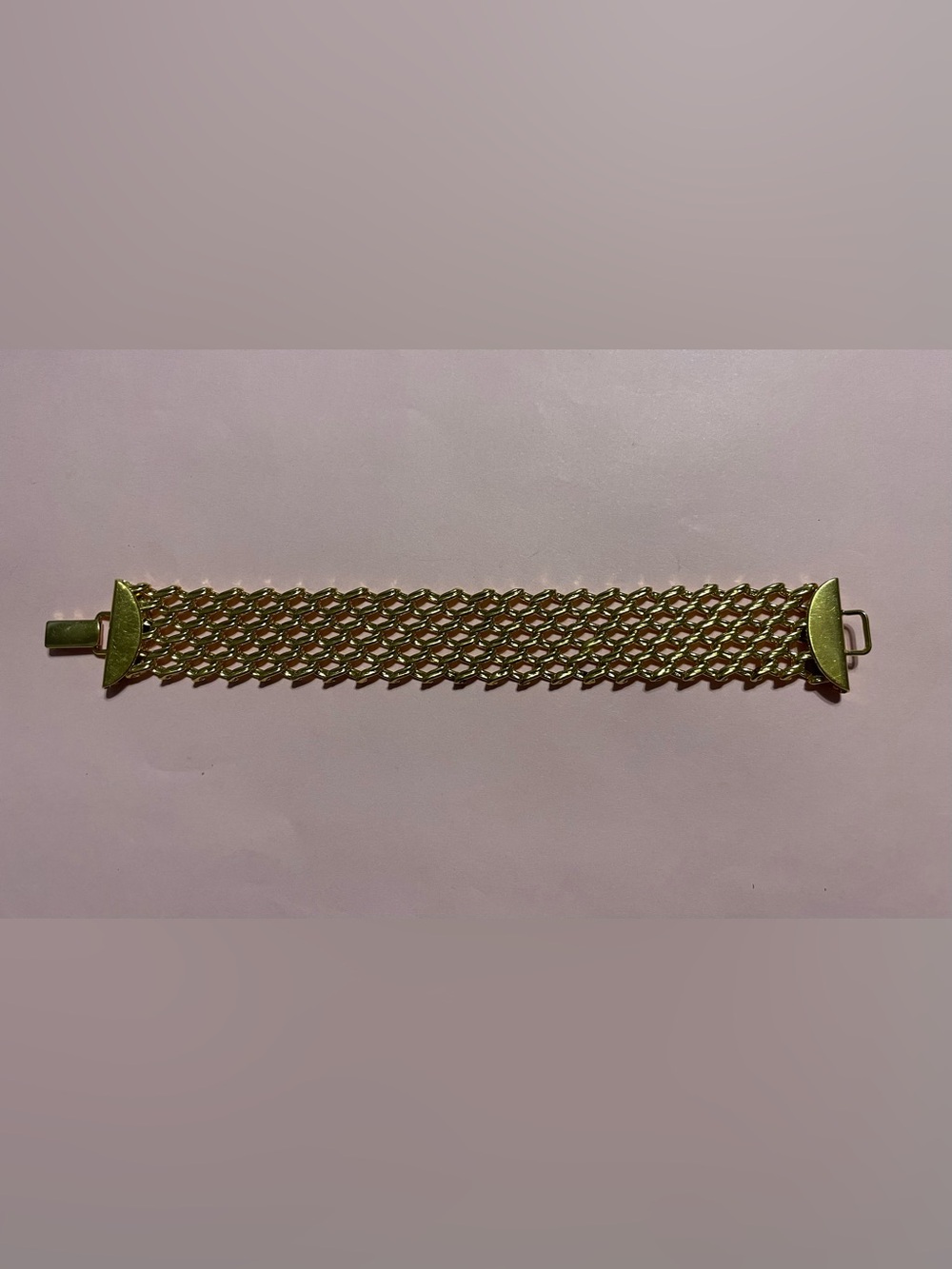 Vintage Gold Tone Signed Napier Bracelet #9731